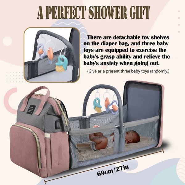 MammaNest Travel Crib Backpack
