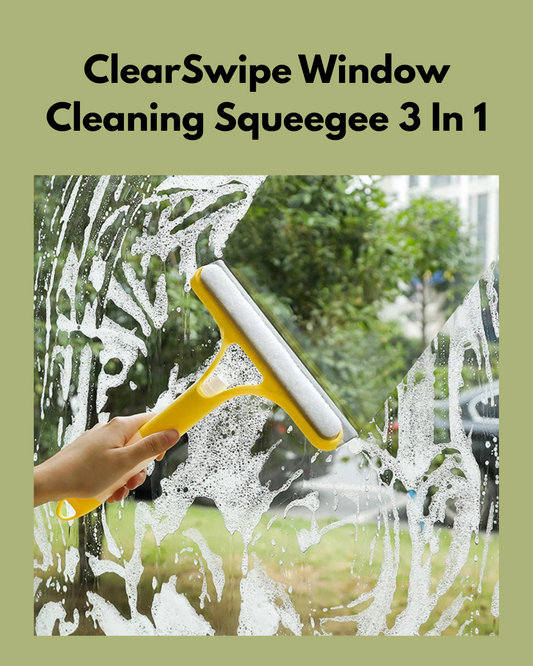 ClearSwipe Window Cleaning Squeegee 3 In 1