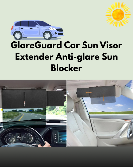 GlareGuard Car Sun Visor Extender Anti-glare Sun Blocker