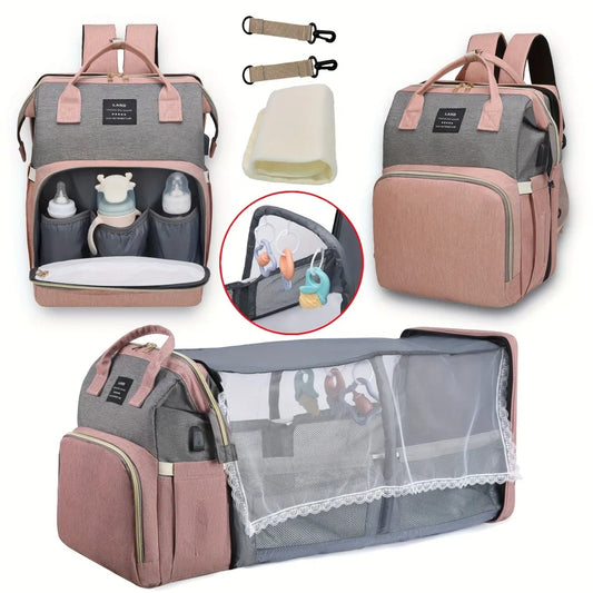 MammaNest Portable Folding Crib Travel Baby Bag