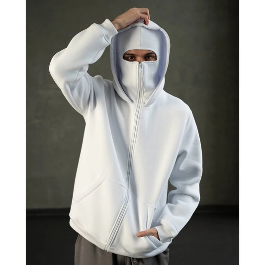 Hargurs Mask Zipped Hoodie