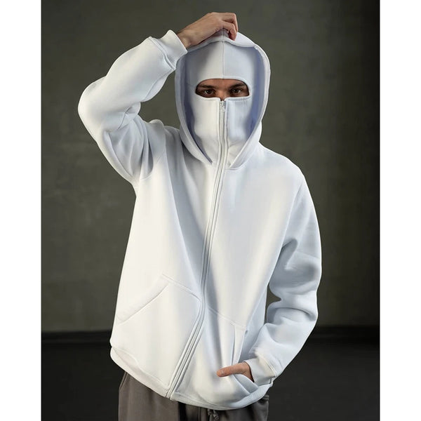Hargurs Mask Zipped Hoodie